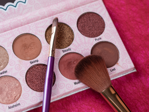 Paletas de Sombra para o Outono. Foto de um estojo de sombra com cores terrosas.