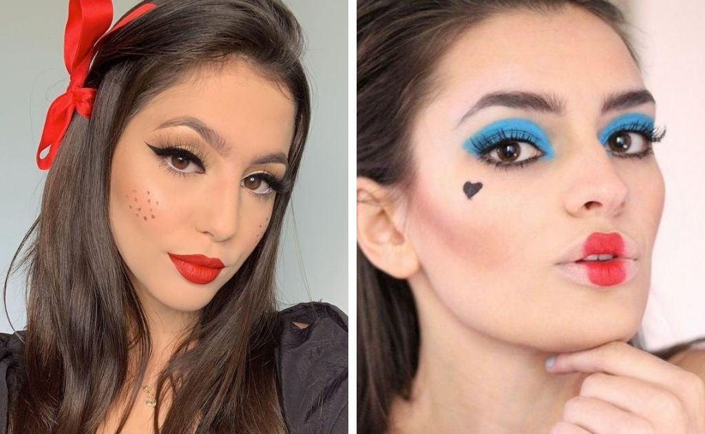 maquiagem de festa junina boca vermelha