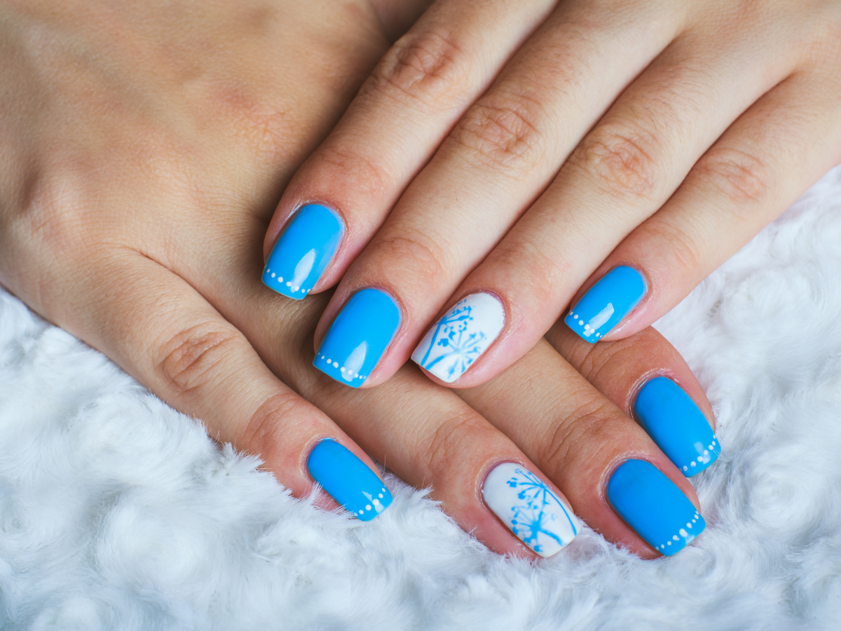 Nail Arts do signo de aquário