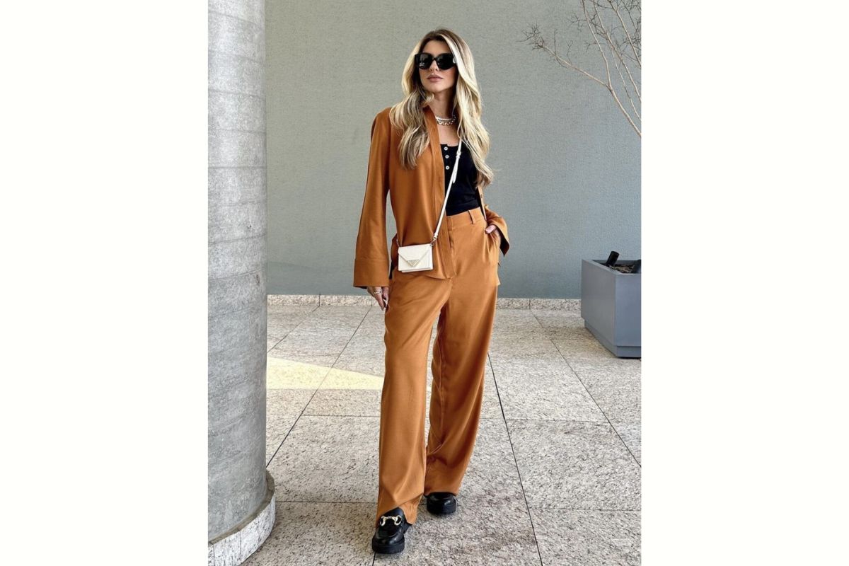 looks com mocassim para o trabalho - tratorado com pantalona