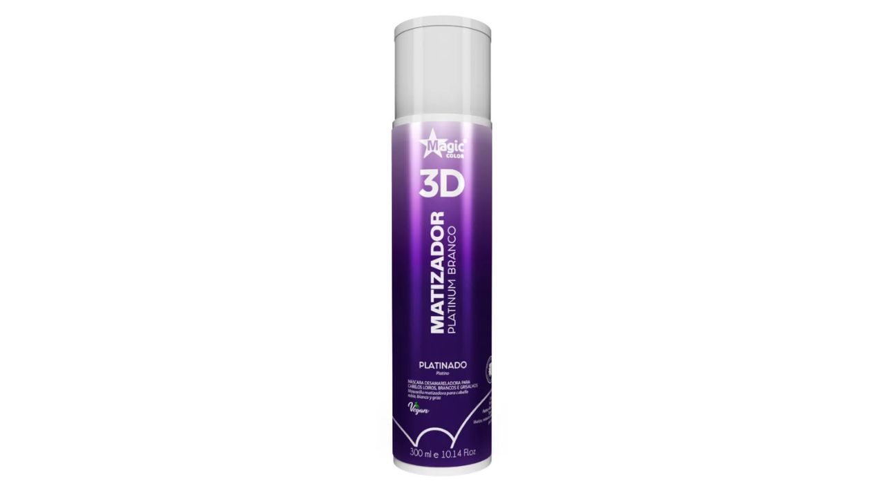 Máscara Matizadora Magic Color 3D Matizador Platinum Branco