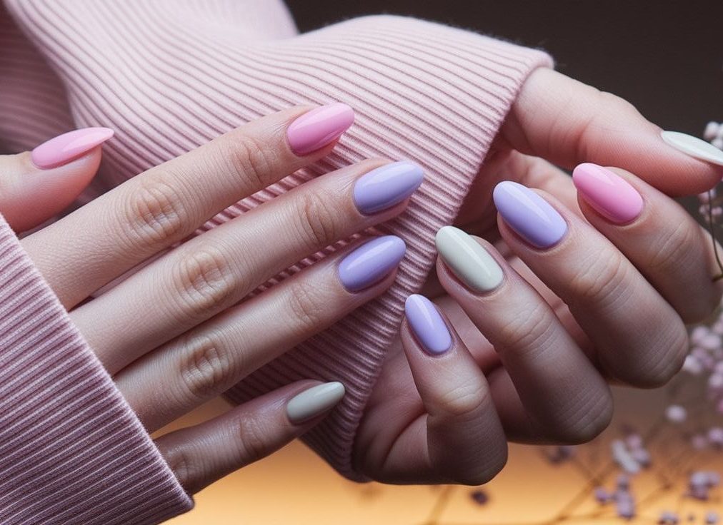 unhas redondas pastel 2025