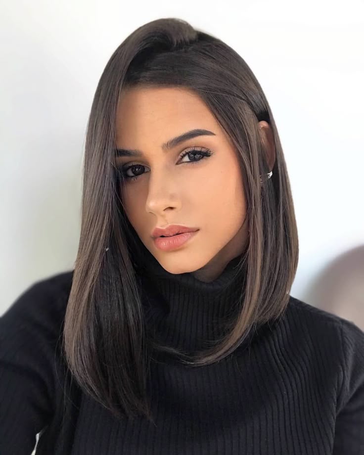 Long bob corte curto da moda