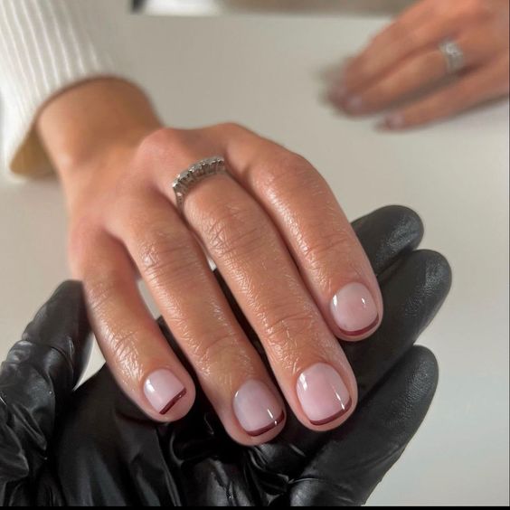 Unhas Baby French Coloridas