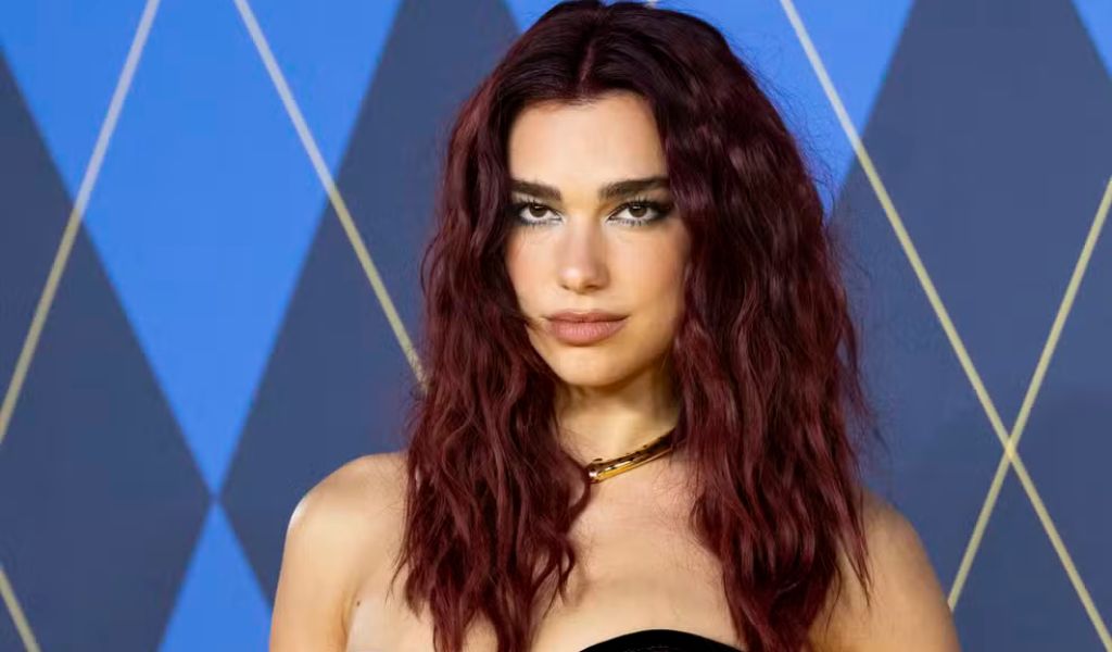 Dua Lipa Cherry Cola hair