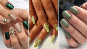 7 inspirações de unhas decoradas em verde para um look cheio de vida