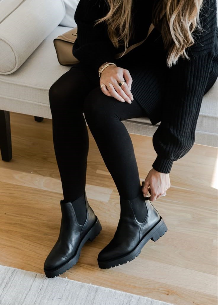 Botas de Cano Curto Estilo Chelsea