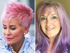 inspirações de cabelo colorido para mulheres de 50 anos