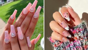 5 estilos de unhas com pedras que adicionam um toque de glamour ao visual