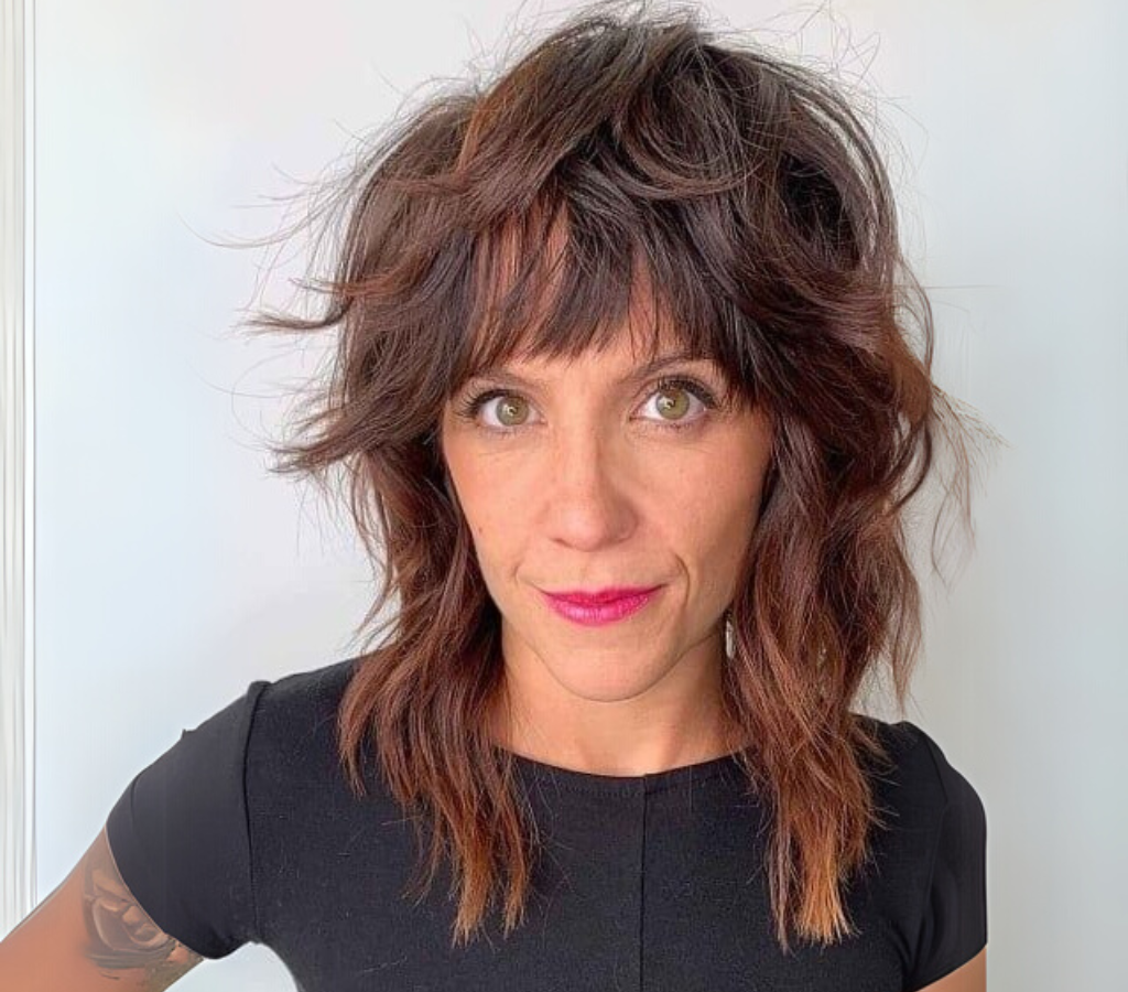 Cortes Médios estilo Wolf Cut