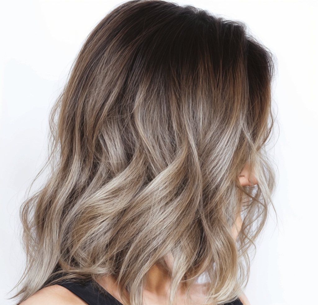 mechas airtouch em cabelos loiros