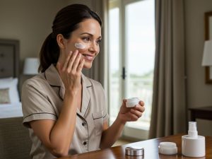 Bom creme anti-idade para mulheres 40+