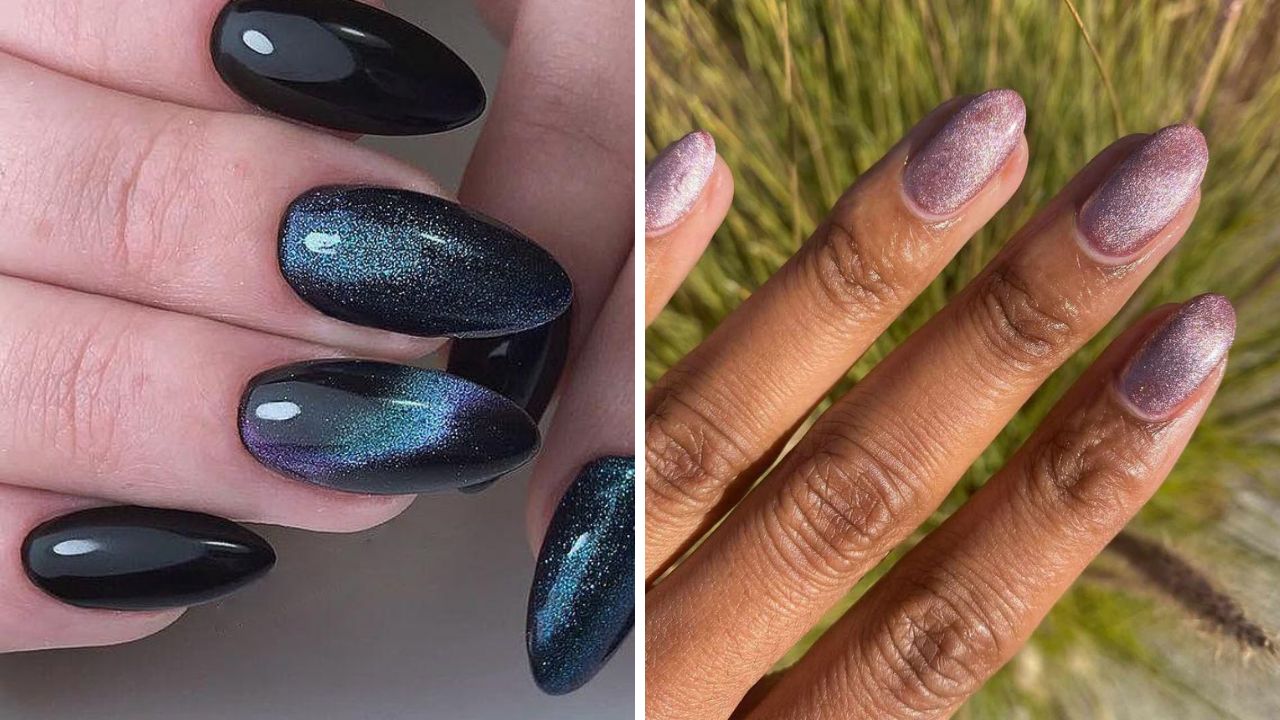 esmaltes metálicos de olhos de gato tendência 2025