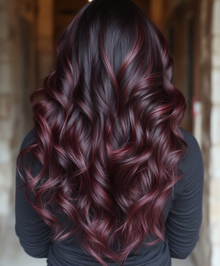 Burgundy Balayage