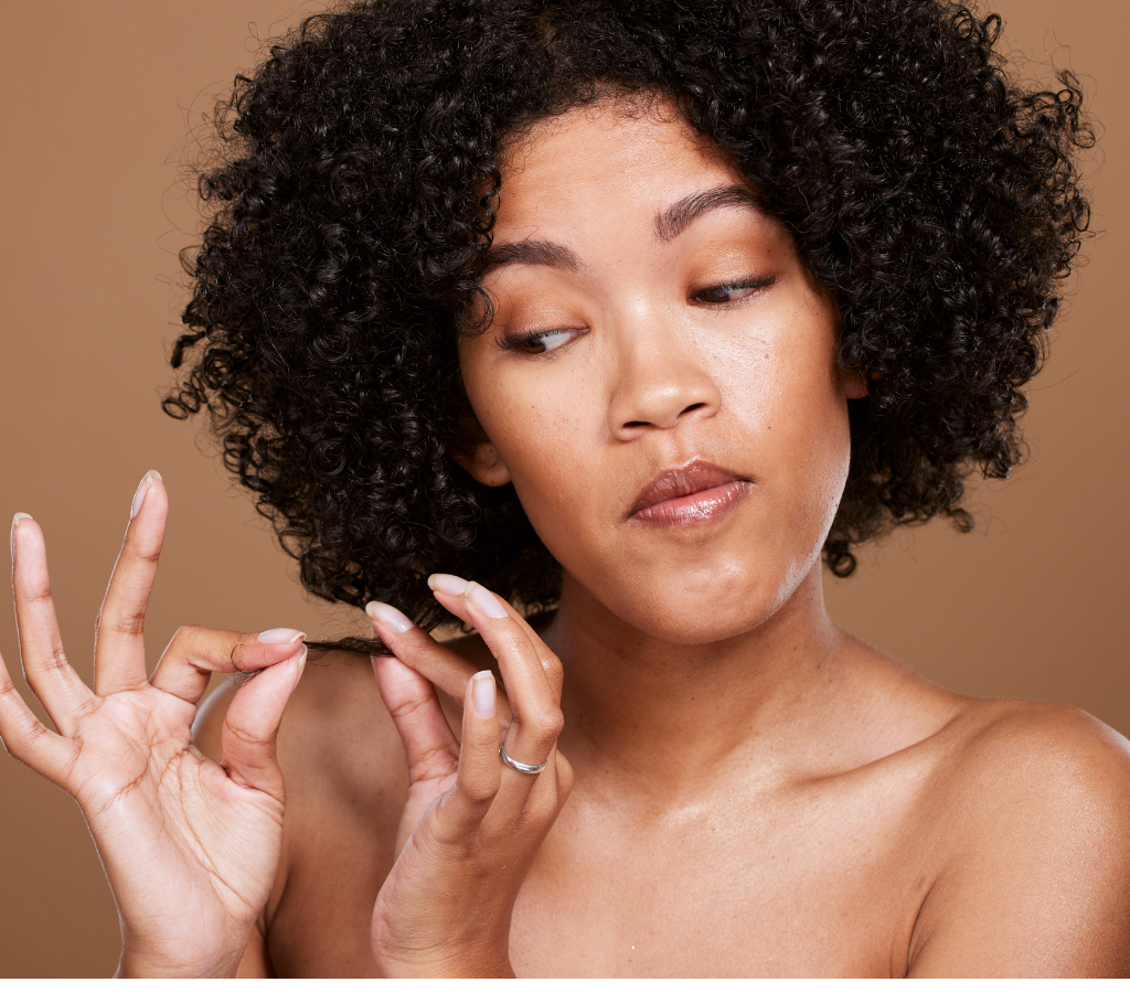 Ativar os cachos só nas pontas