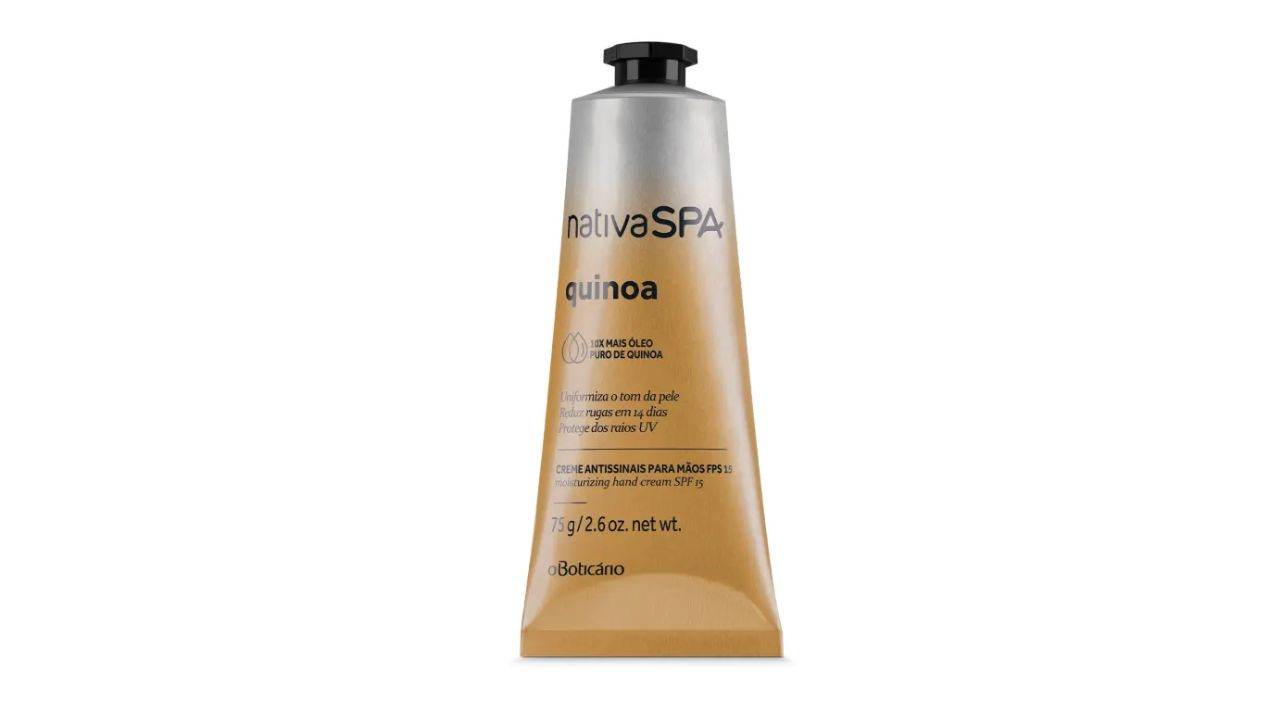 Creme Antissinais para Mãos FPS 15 Nativa SPA Quinoa