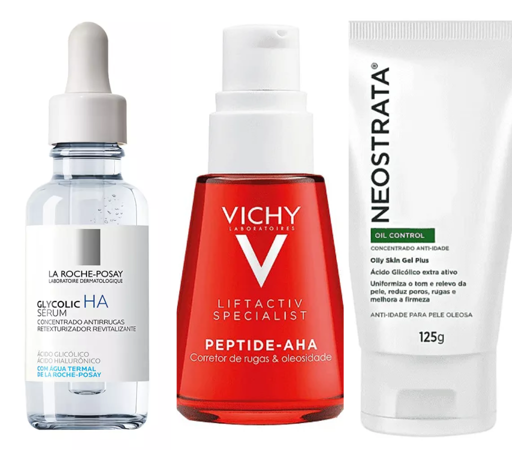 Cremes antissinais com acido glicolico