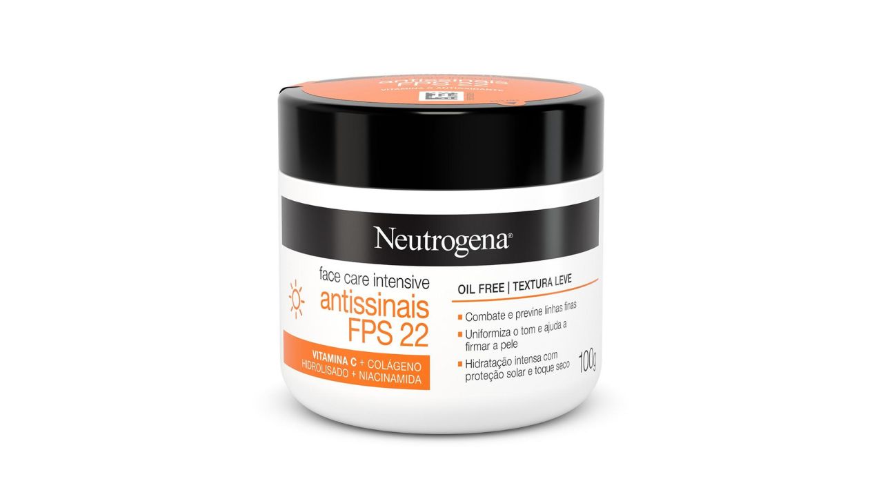 Hidratante Facial Antissinais NEUTROGENA Face Care Intensive FPS 22