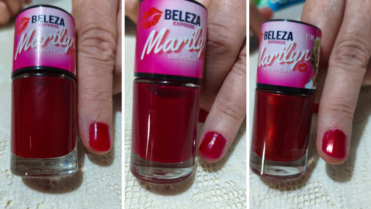 esmaltes da coleção marilyn da beleza express