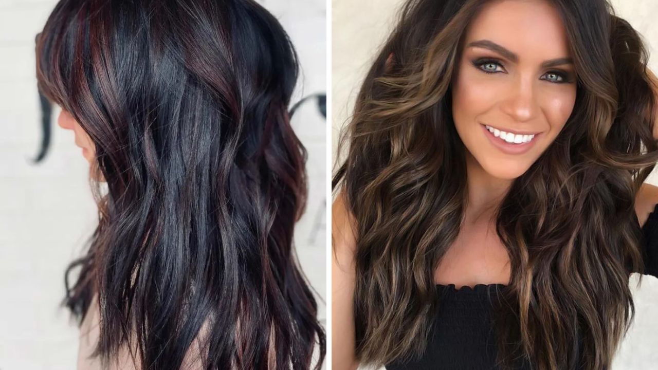 nuances de cabelos castanho escuro