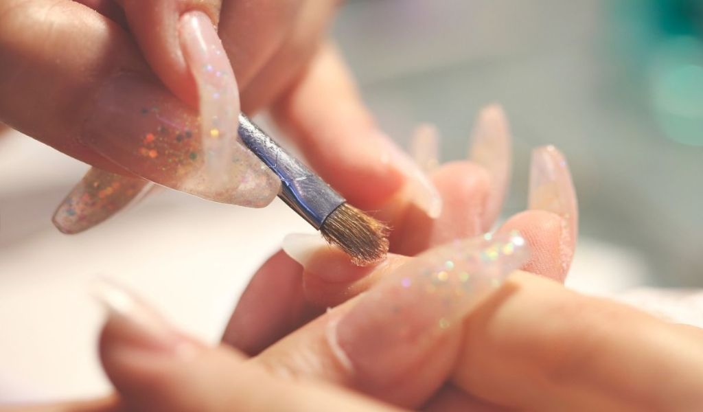 Alongamento para unha fraca gel