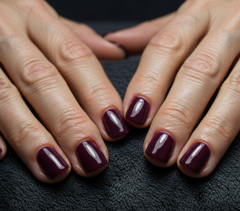 Ameixa profunda - Cores escuras de esmaltes