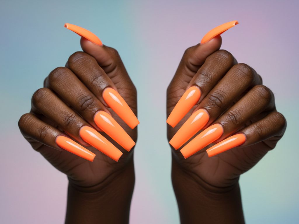 Cor neon para unhas bailarinas