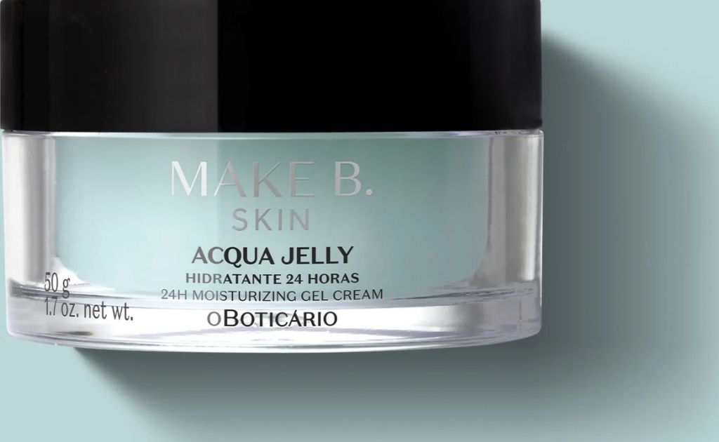 O boticário produtos para o inverno hidratante facial Make B Acqua Jelly