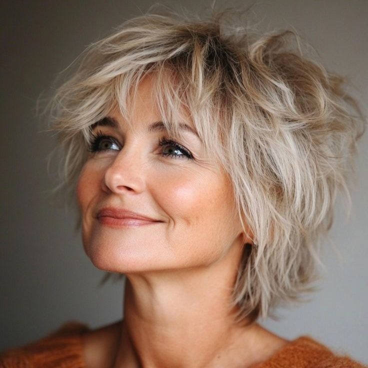 Shaggy hair para mulheres maduras