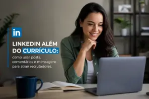 Mulher trabalhando no computador sobre educação financeira 2026