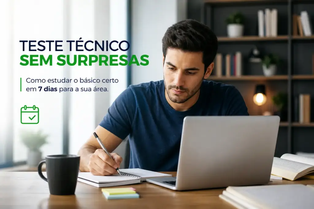 Teste tecnico sem surpresas como estudar o basico certo em 7 dias para a sua area